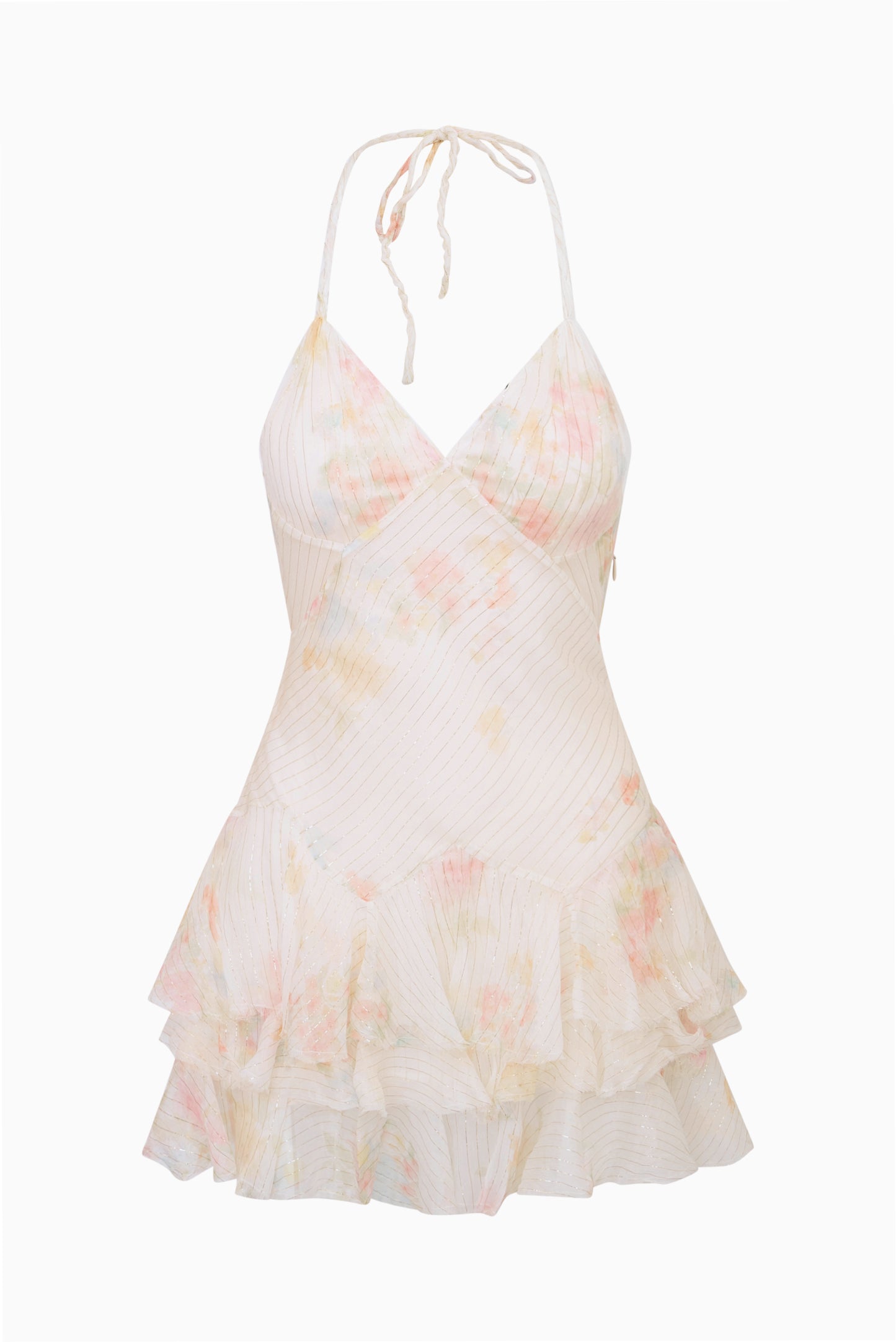 Adrinette Silk Chiffon Mini Dress