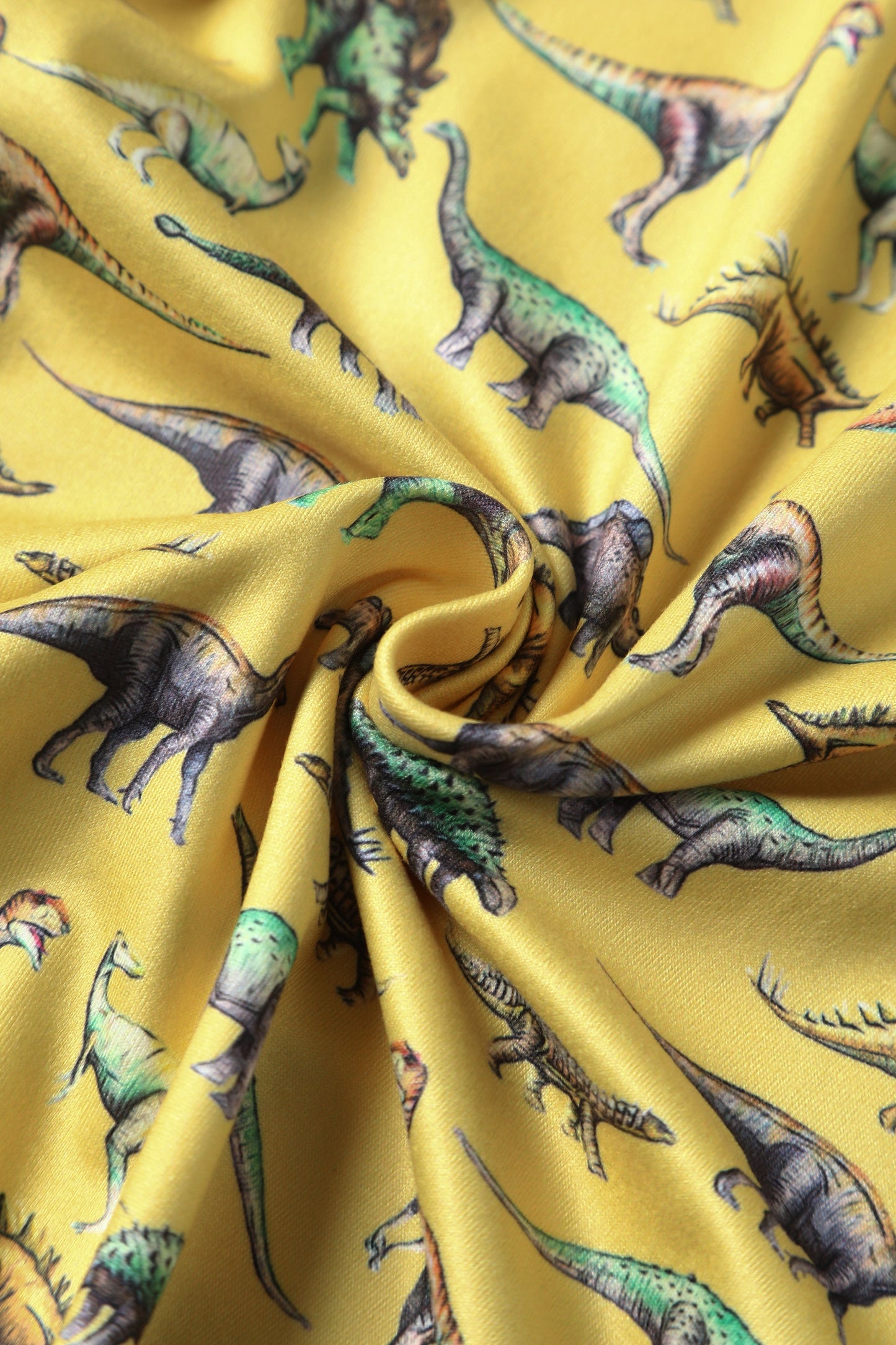 Billie Dinosaur Yellow Long Sleeved Dress