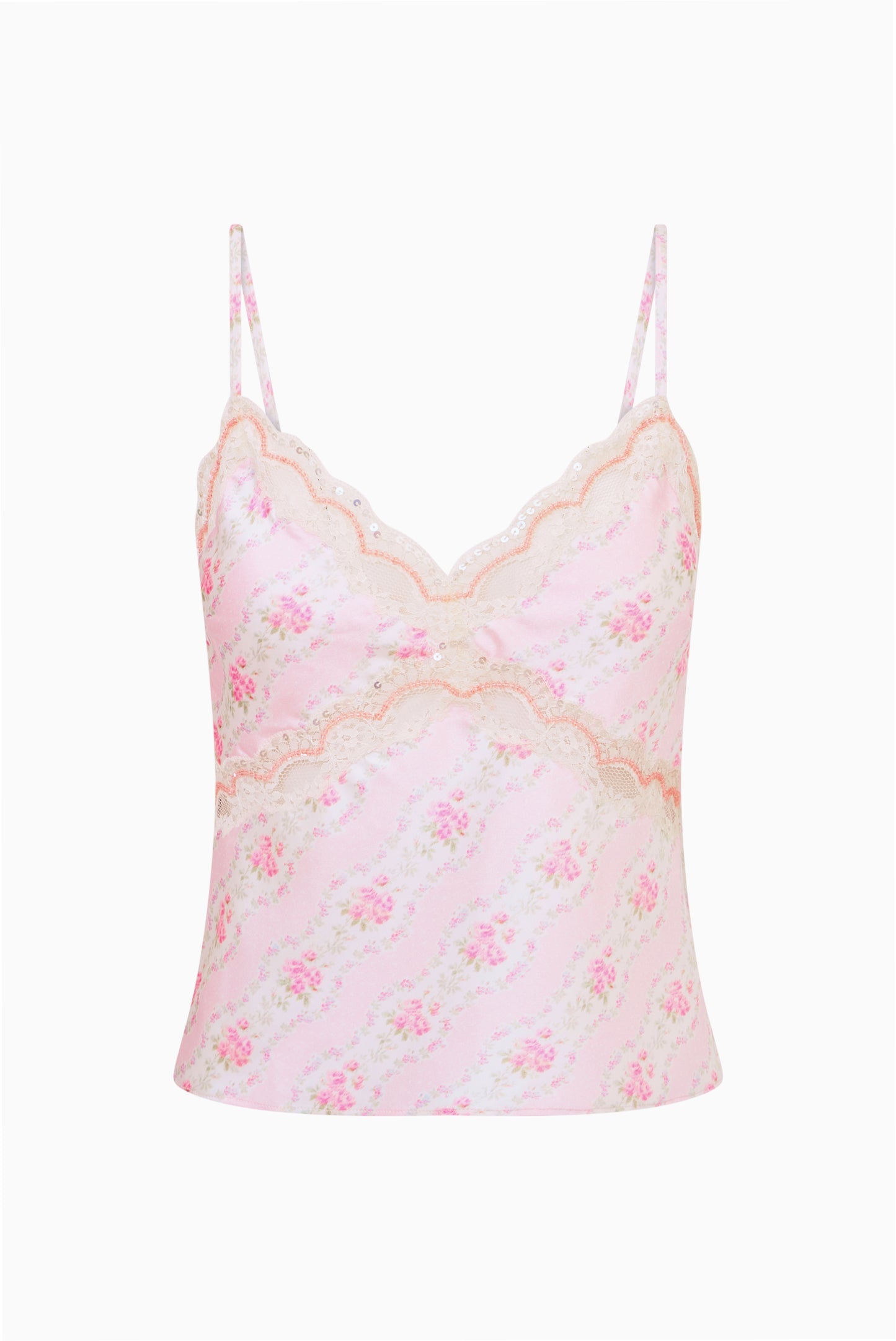 Lamora Floral Satin Top