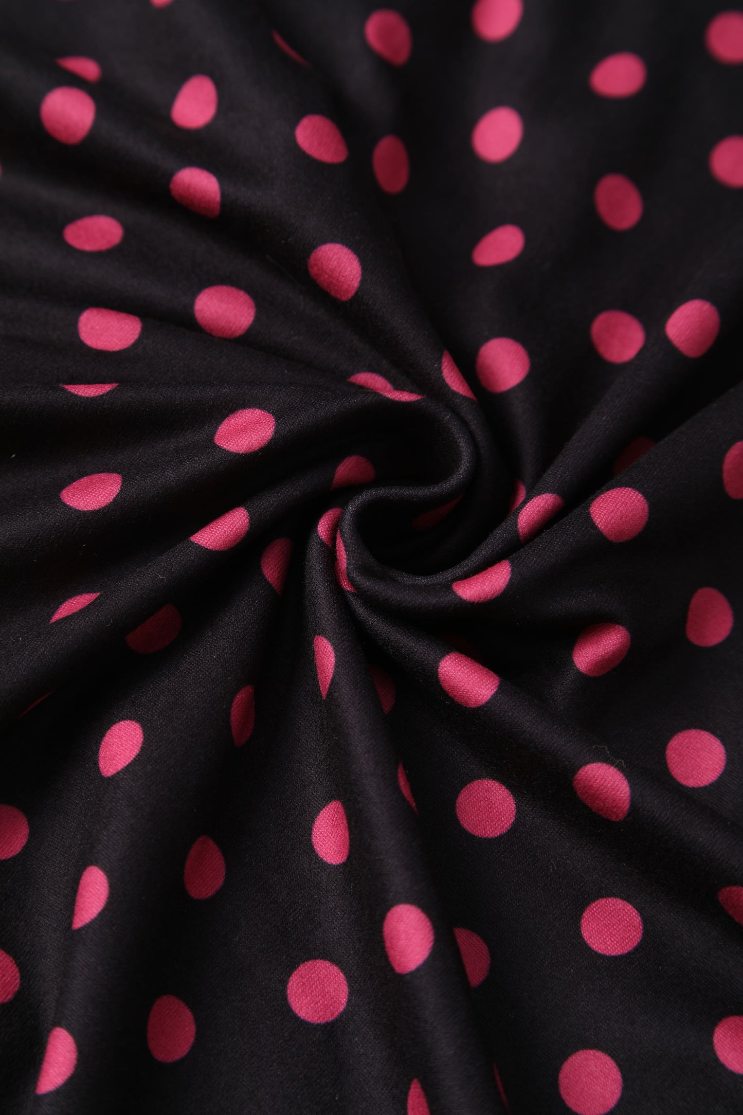 Palma Black Pink Polka Dot Casual Dress