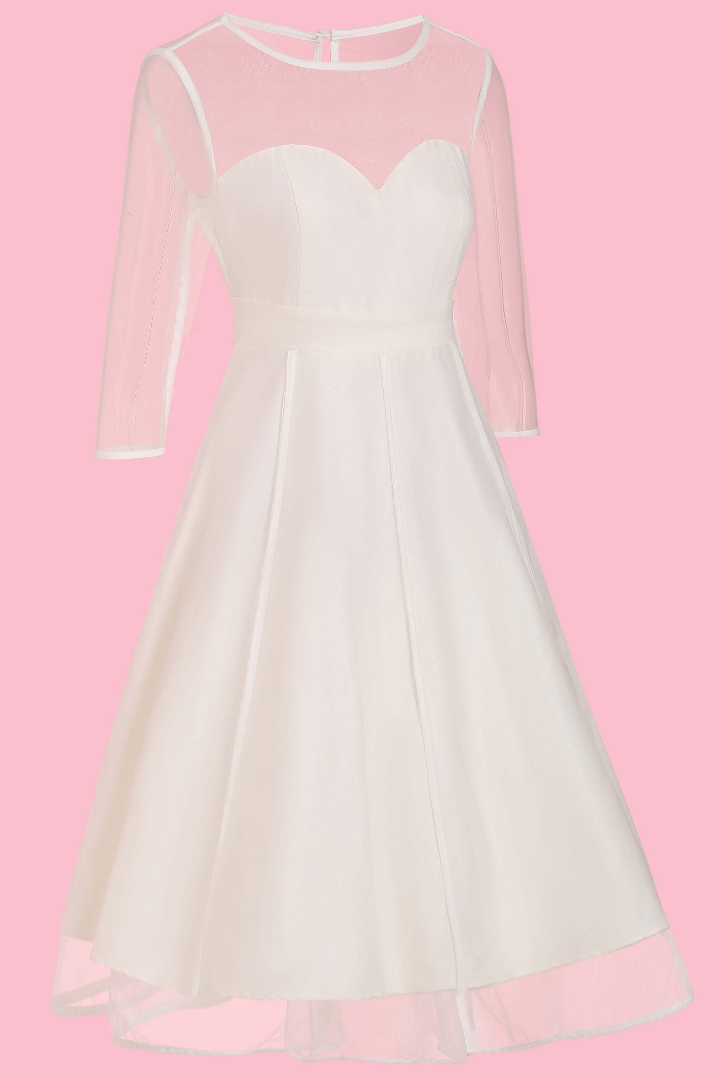 Madeline Bridal Sheer Mesh Dress