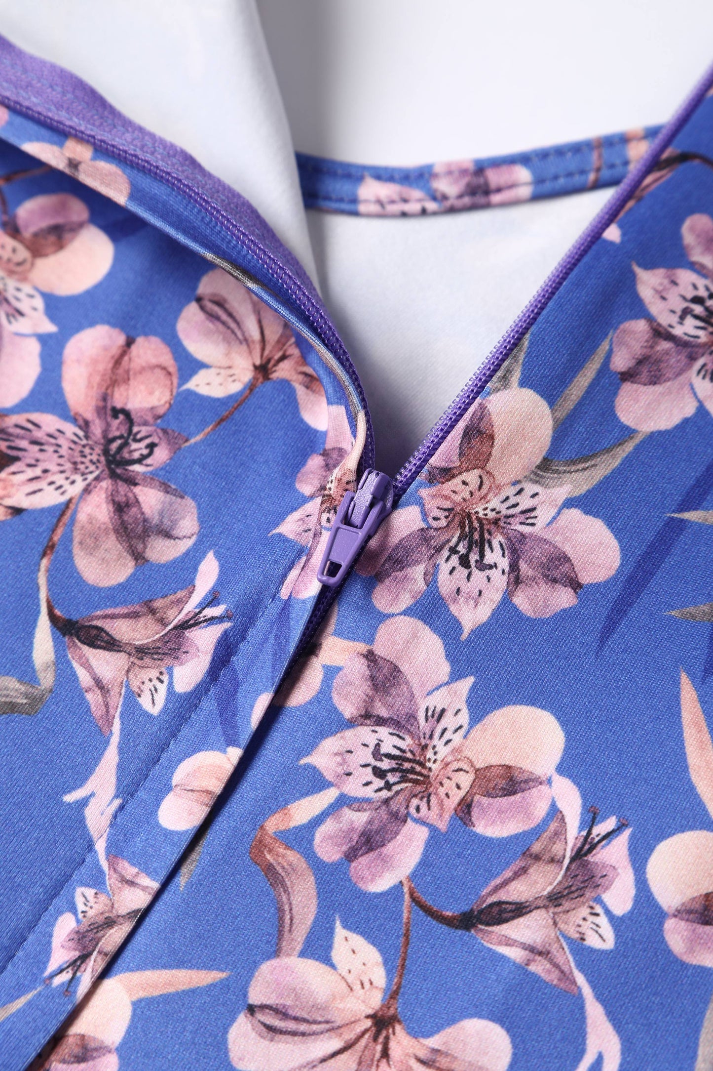 Billie Orchid Floral Long Sleeved Dress