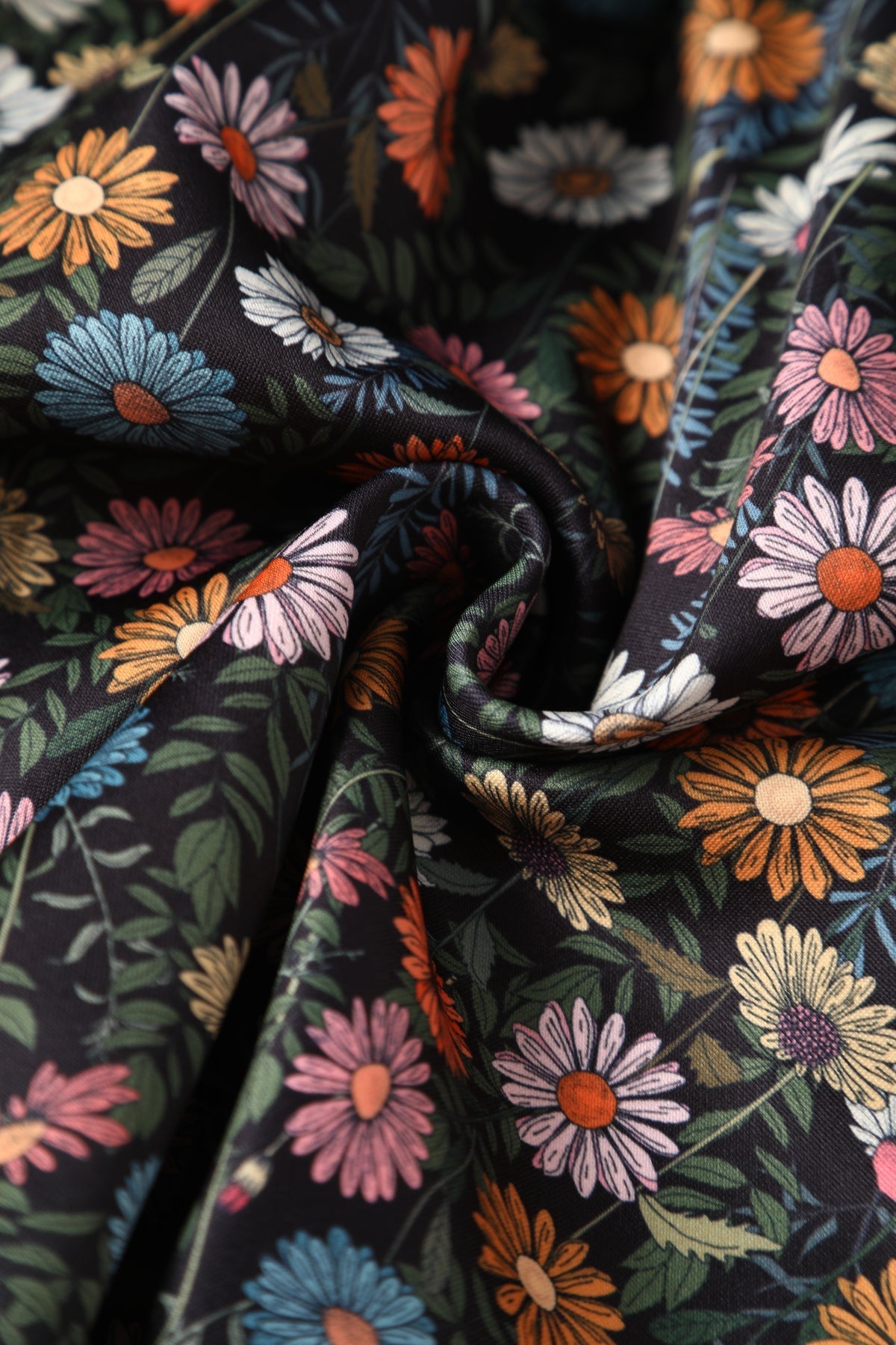 Lily Black Wildflower Off Shoulder Dress