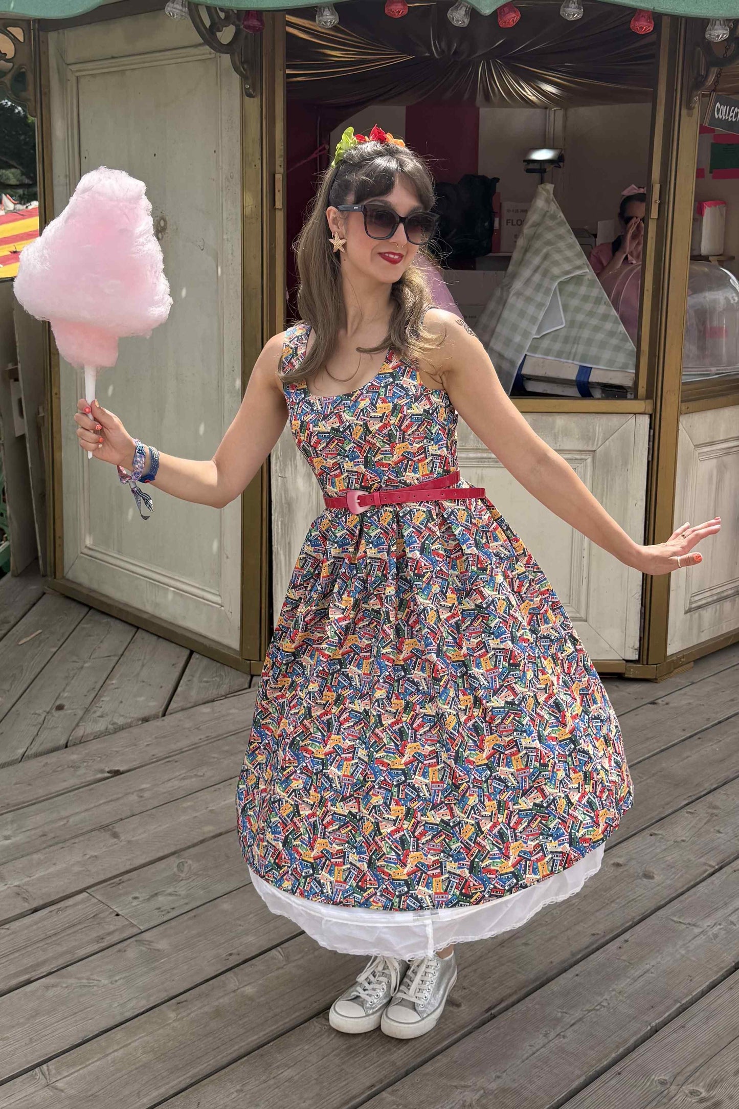 Amanda Cassette Swing Dress