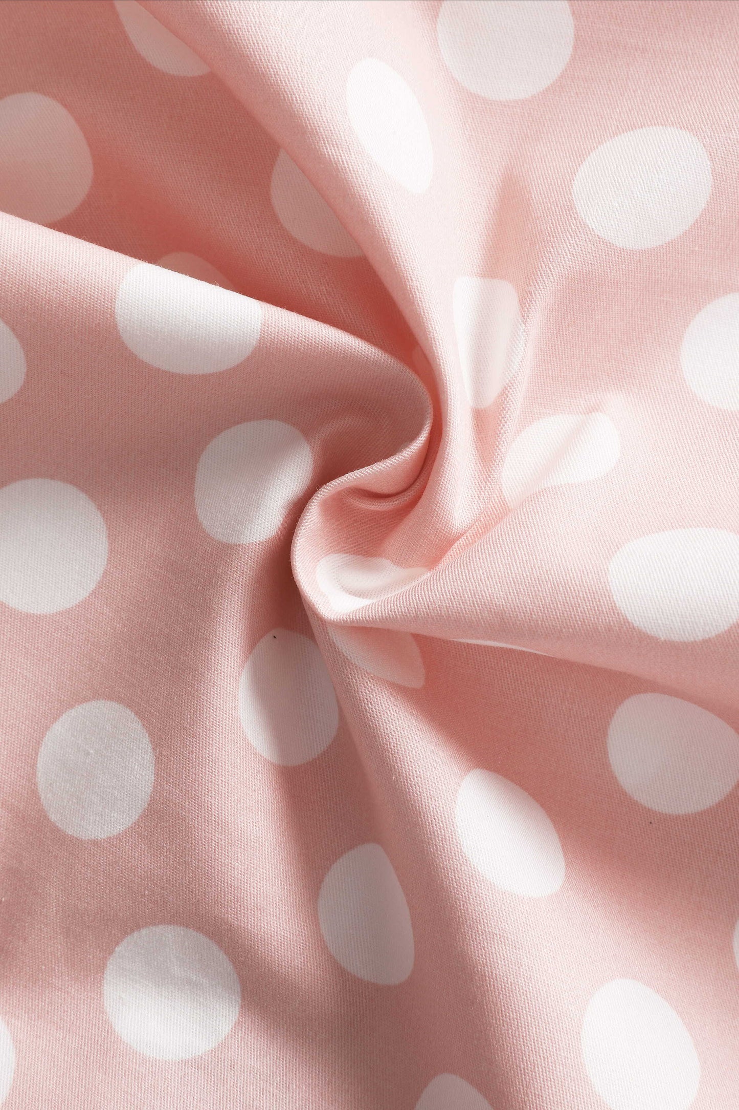 Ophelia Light Pink Polka Dot Midi Dress