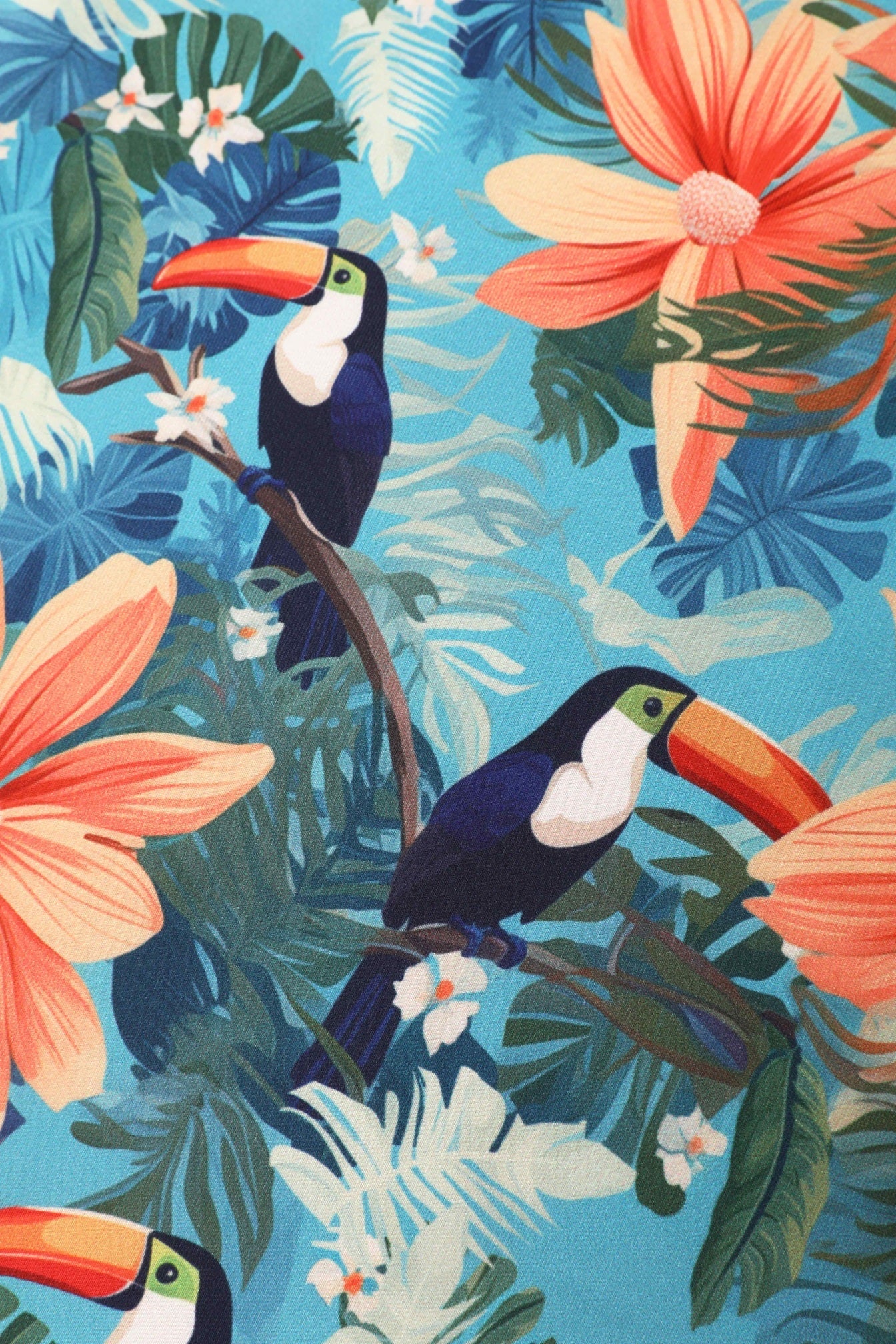 Isla Tiki Toucan Maxi Wrap Dress
