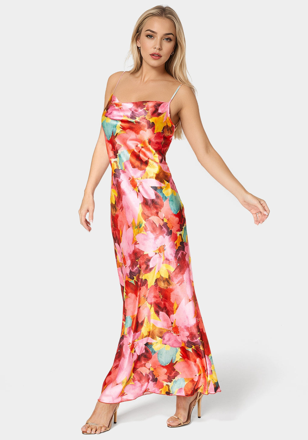 Printed Stain Maxi Dress