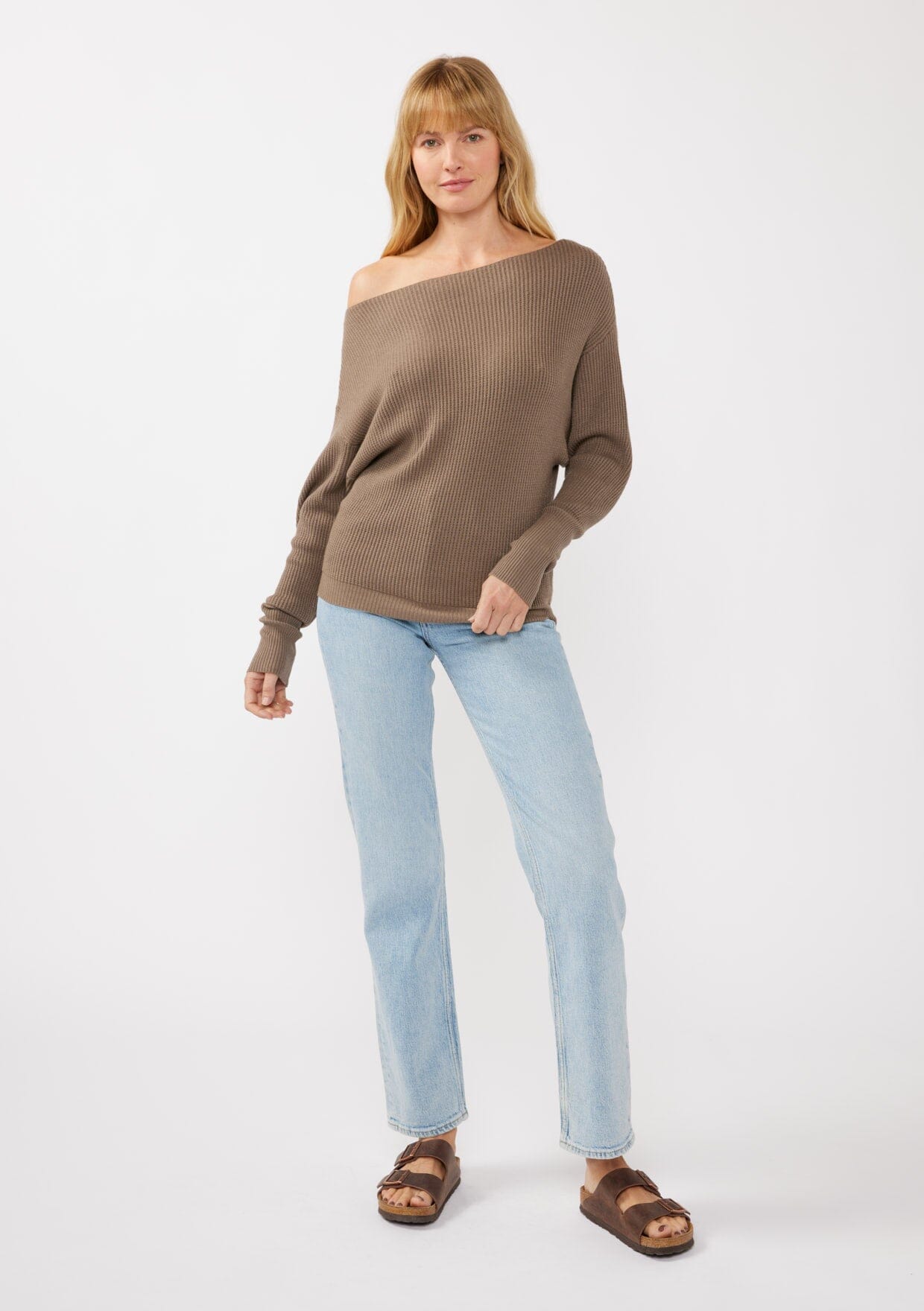Snuggle Up Off Shoulder Sweater