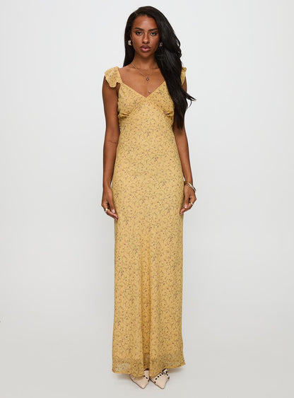Dearlie Frill Maxi Dress Multi