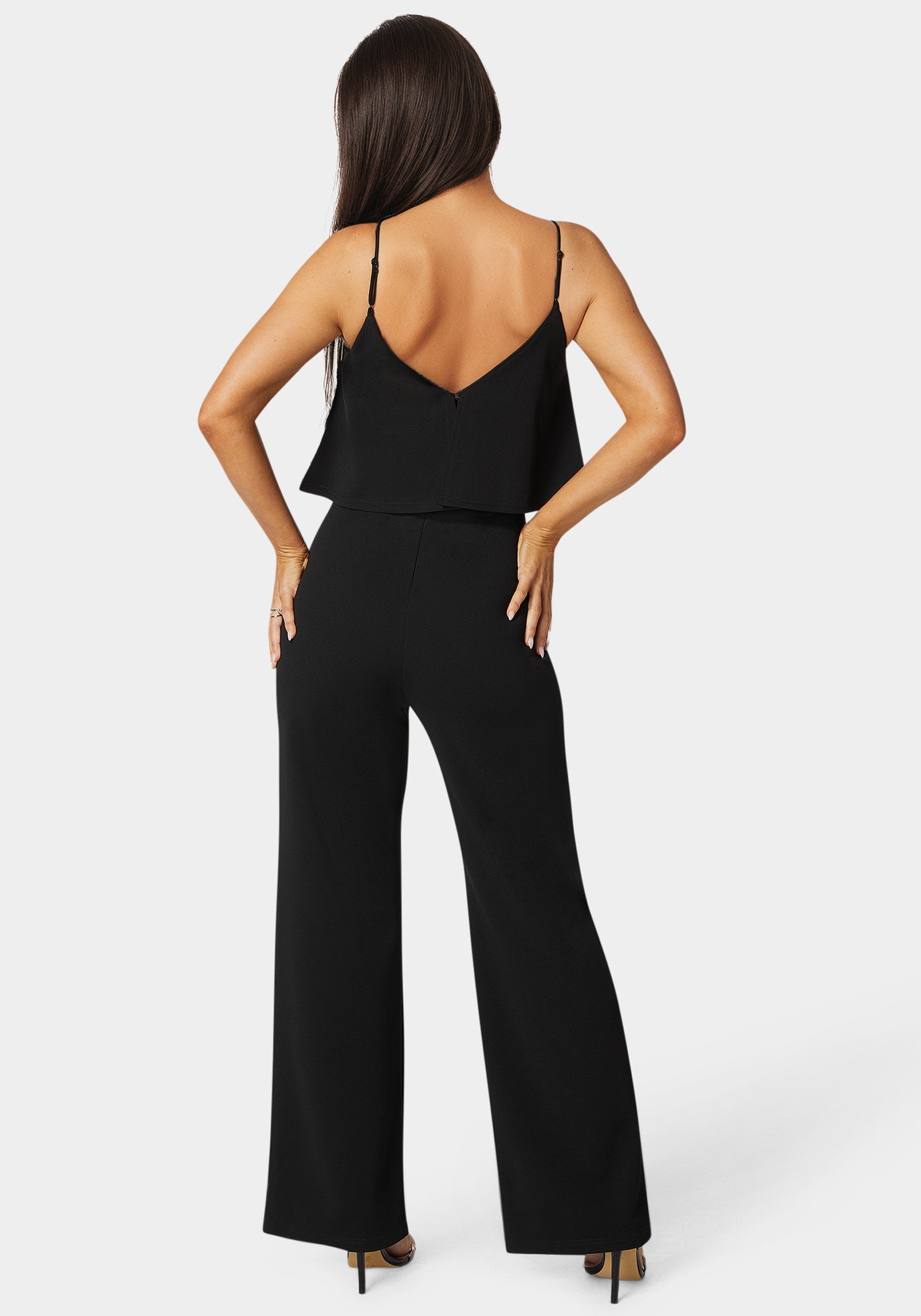 Ruffle Wide Leg Jumpsuit
