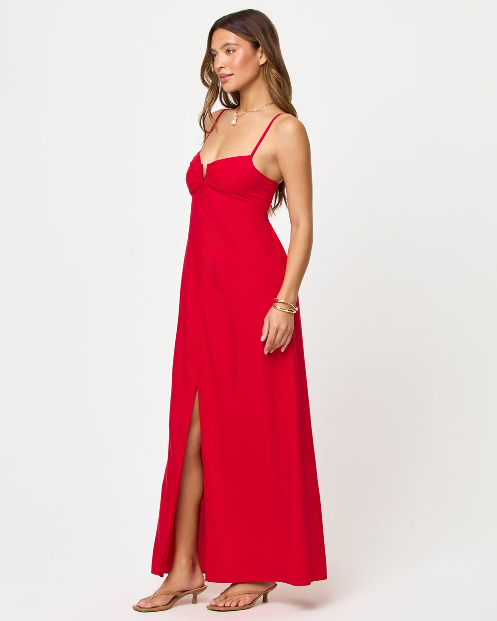 Chara Maxi Dress - Lipstick Red