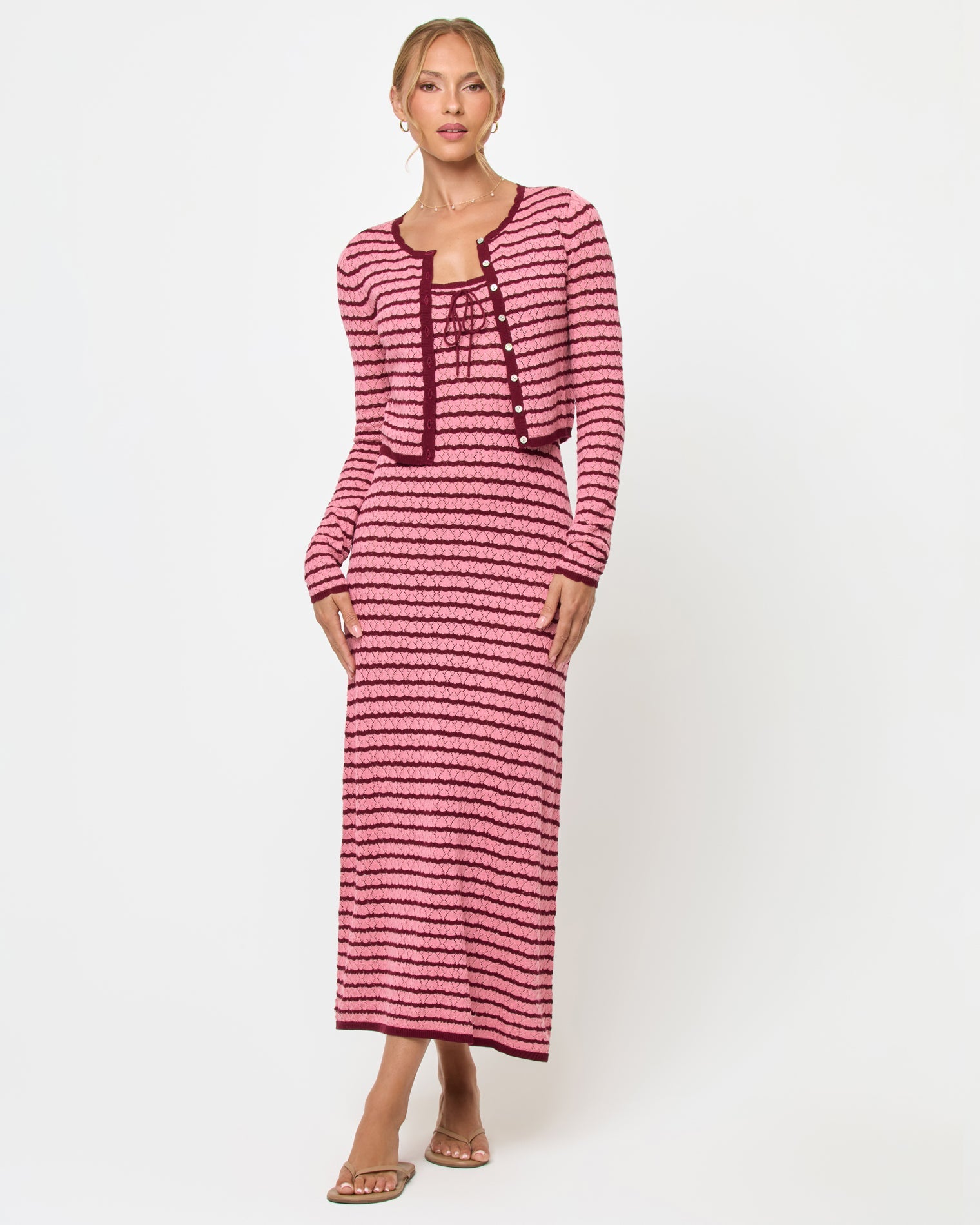 Rosalie Maxi - Strawberry Stripe