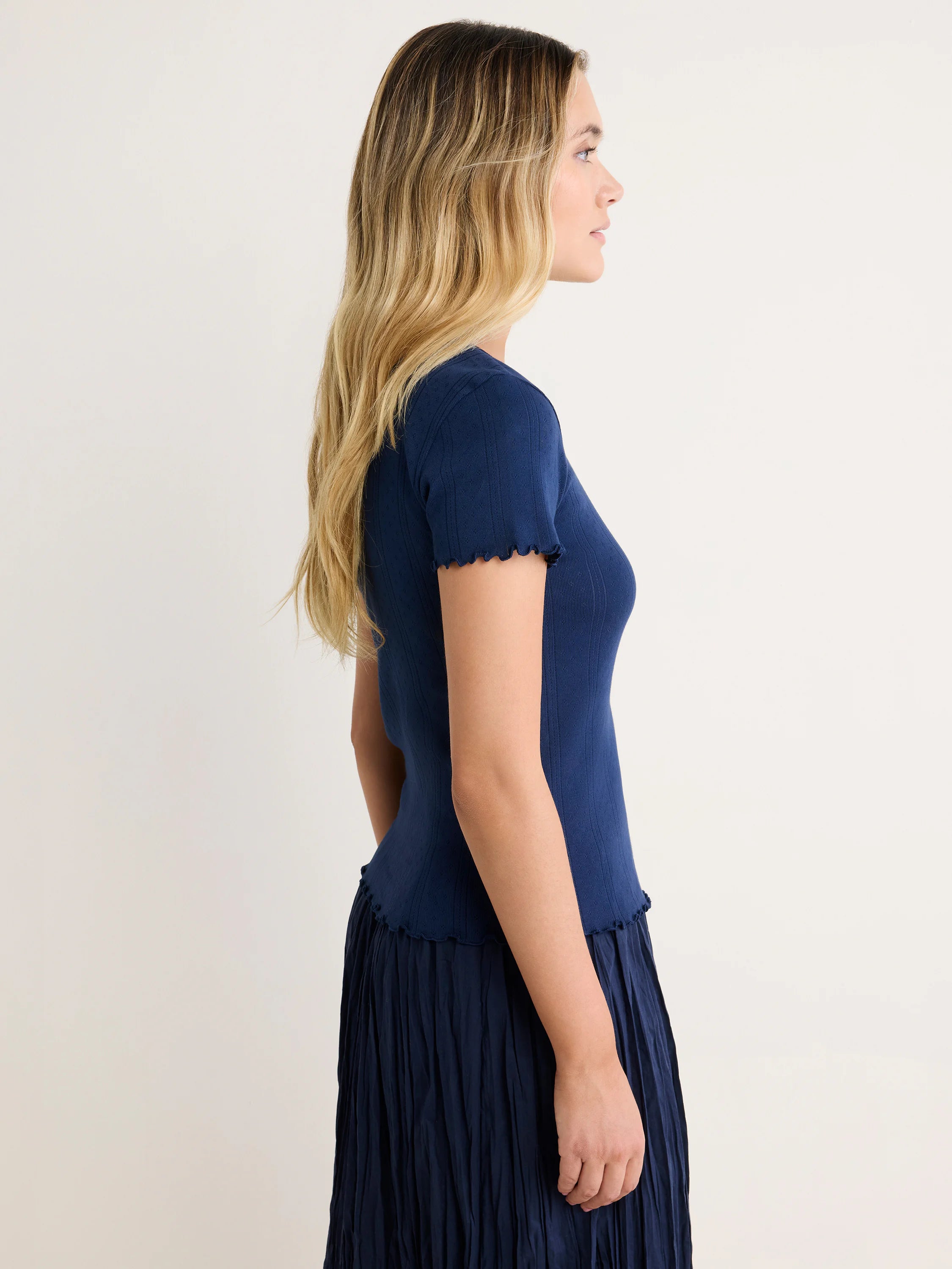 nz by NIC+ZOE Pointelle Rib Georgia Tee