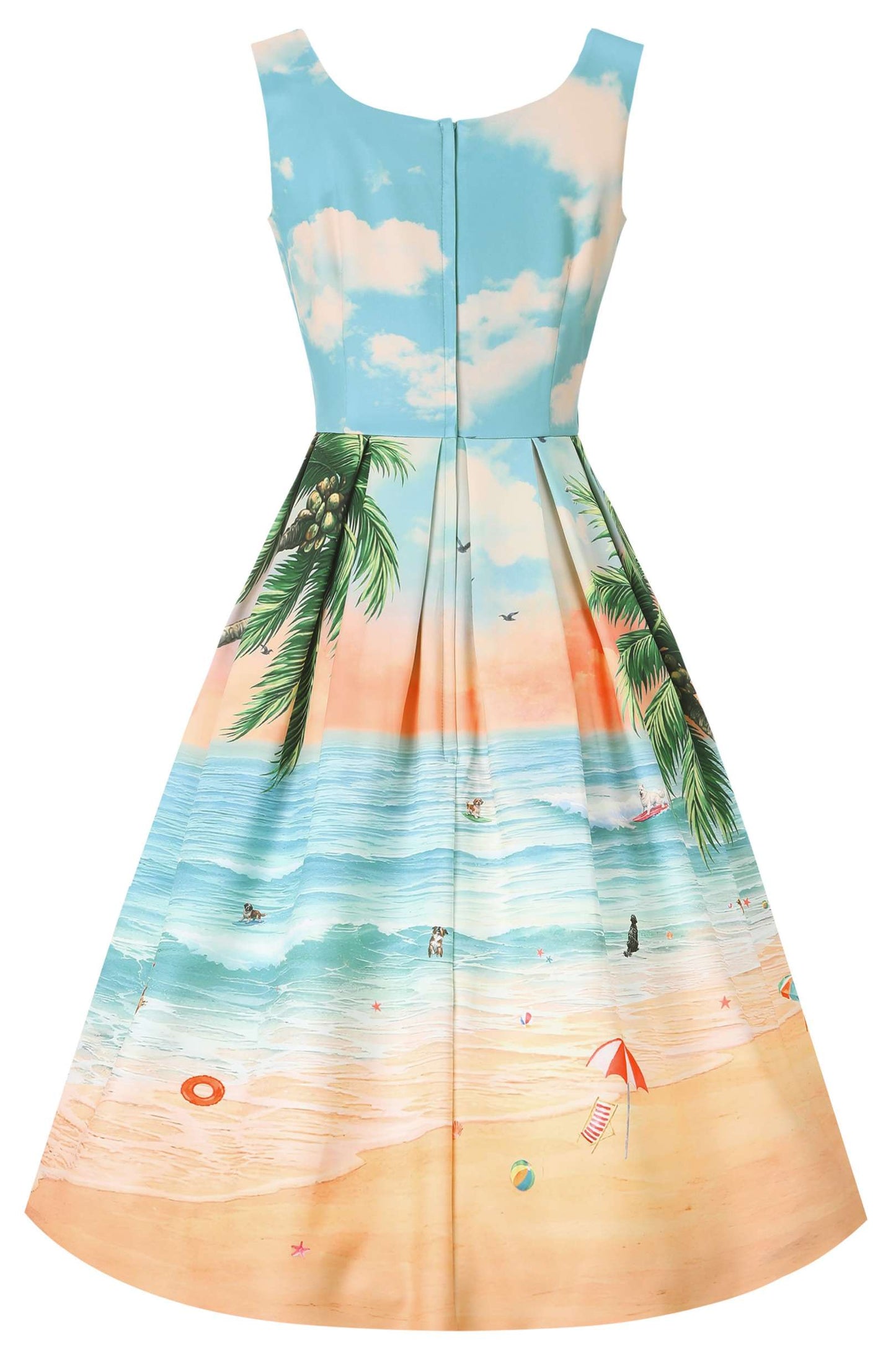 Amanda Beach Bark Club Flared Dress