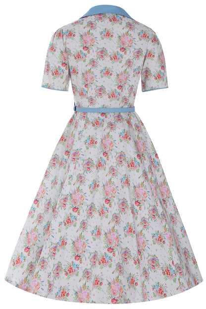 Penelope English Garden Shirt Dress In White