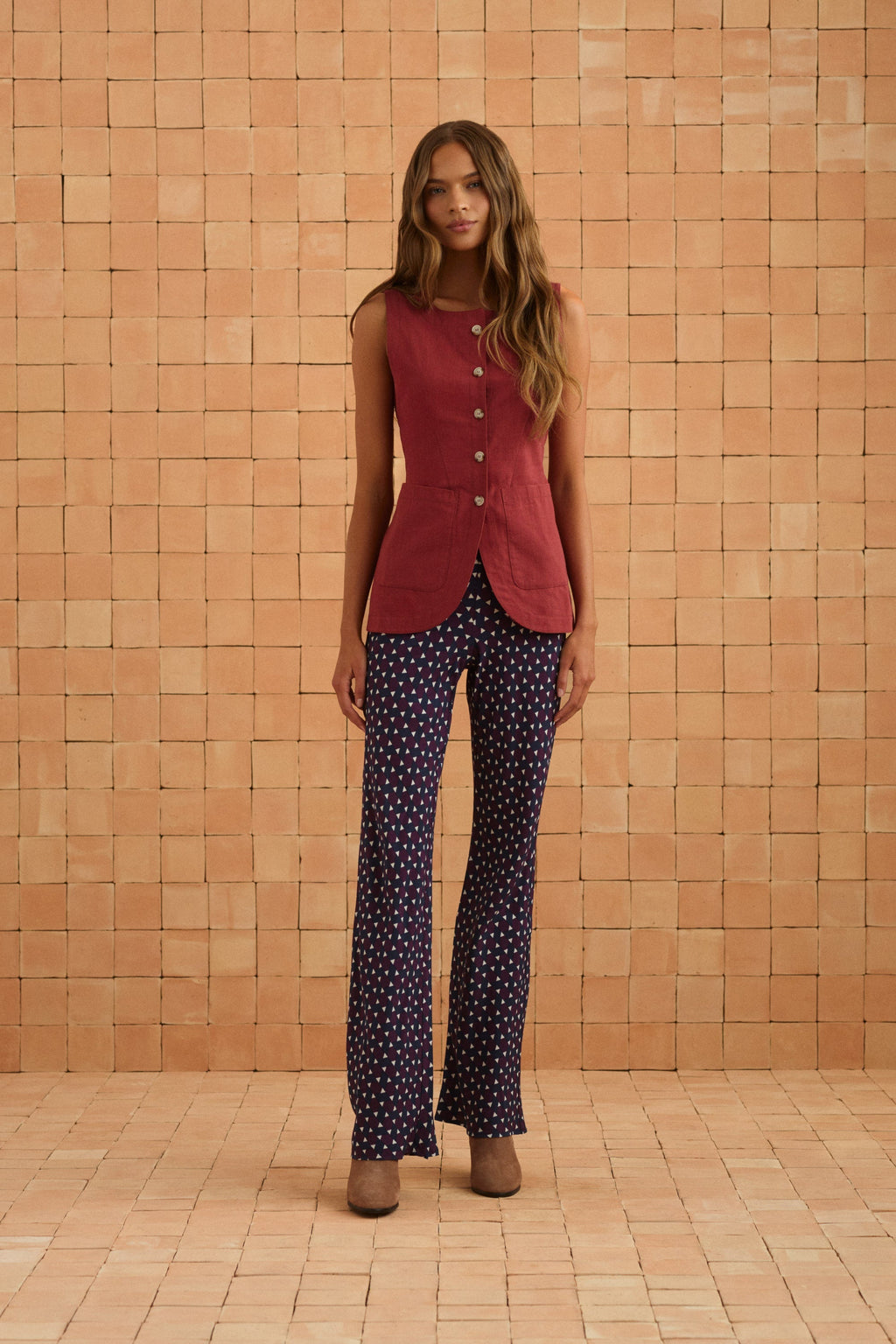 Briar Top In Sangria