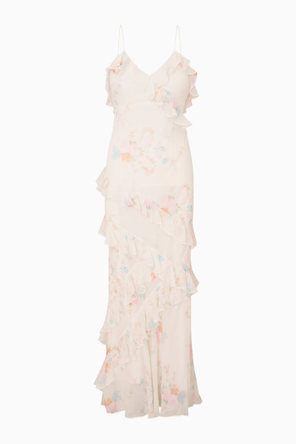 Rialto Floral Bow Print Maxi Dress