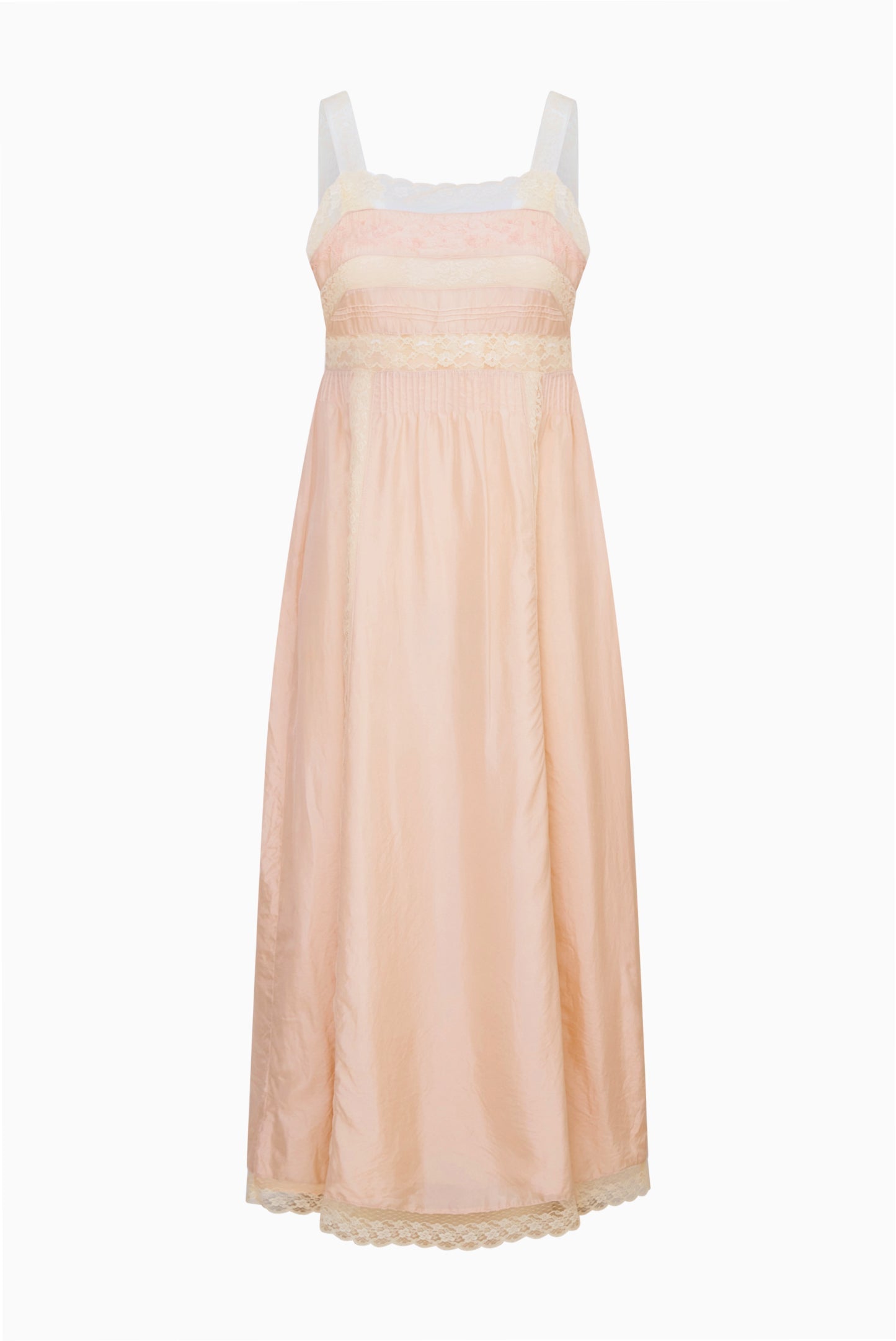 Cerys Silk Lace-Trimmed Maxi Dress