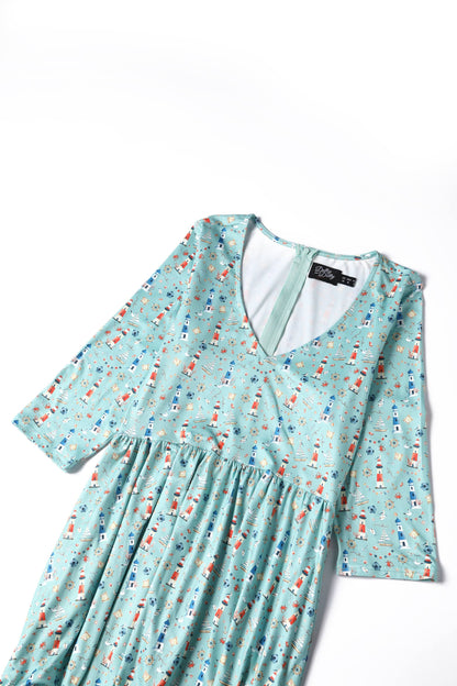 Billie Nautical Lighthouse Day Dress