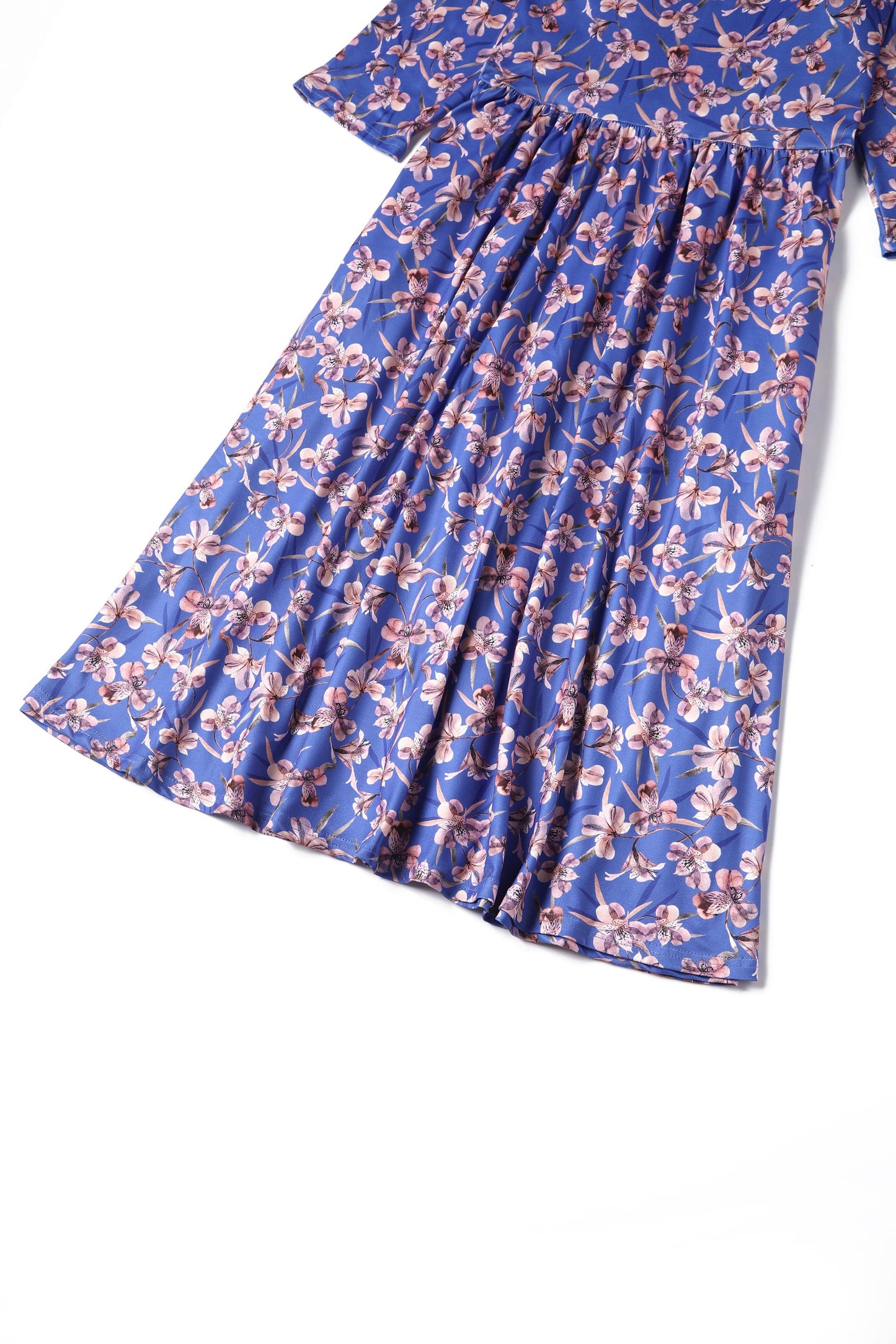 Billie Orchid Floral Long Sleeved Dress