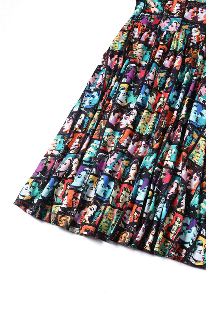Billie 50s Romance Black Flared Dress