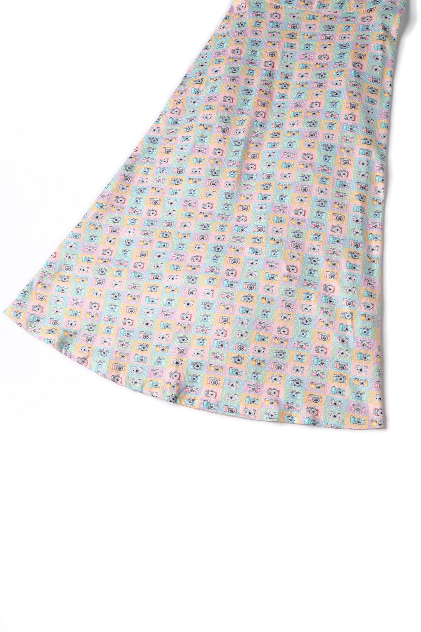 Julia Camera Print Midi Dress