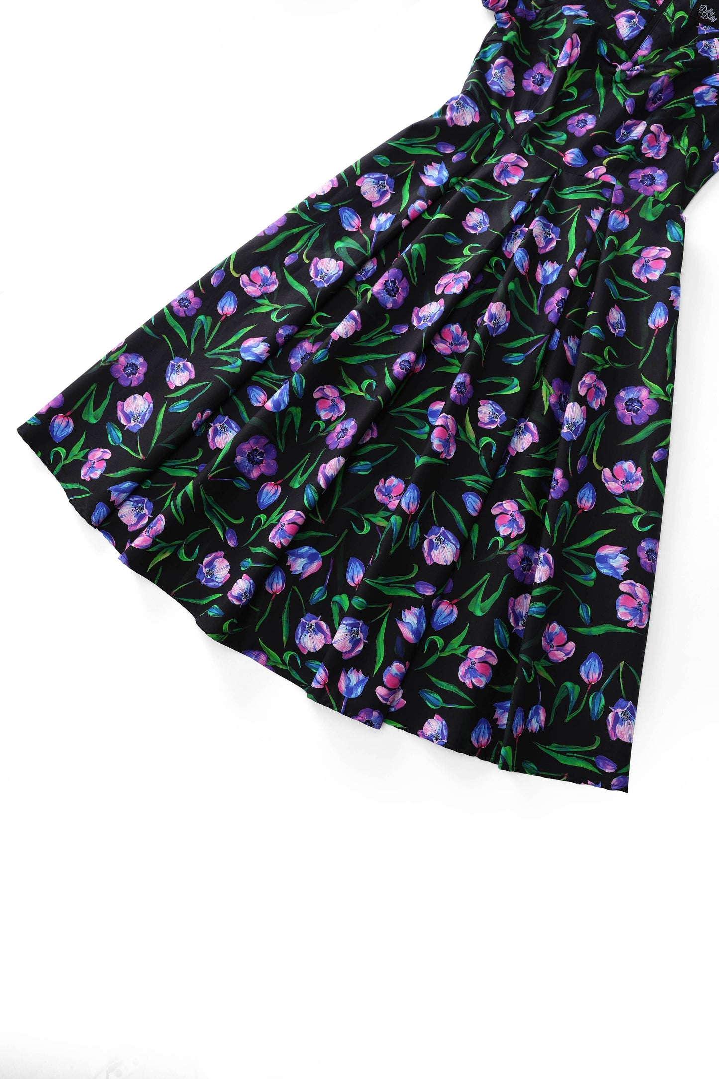 Lily Black Tulip Off Shoulder Dress