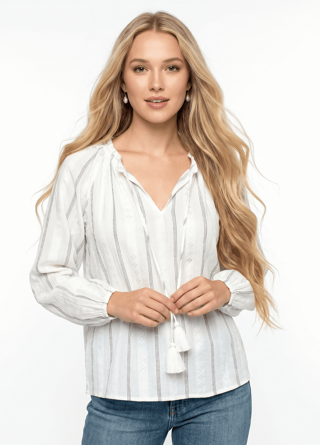Crescent Moon Peasant Top