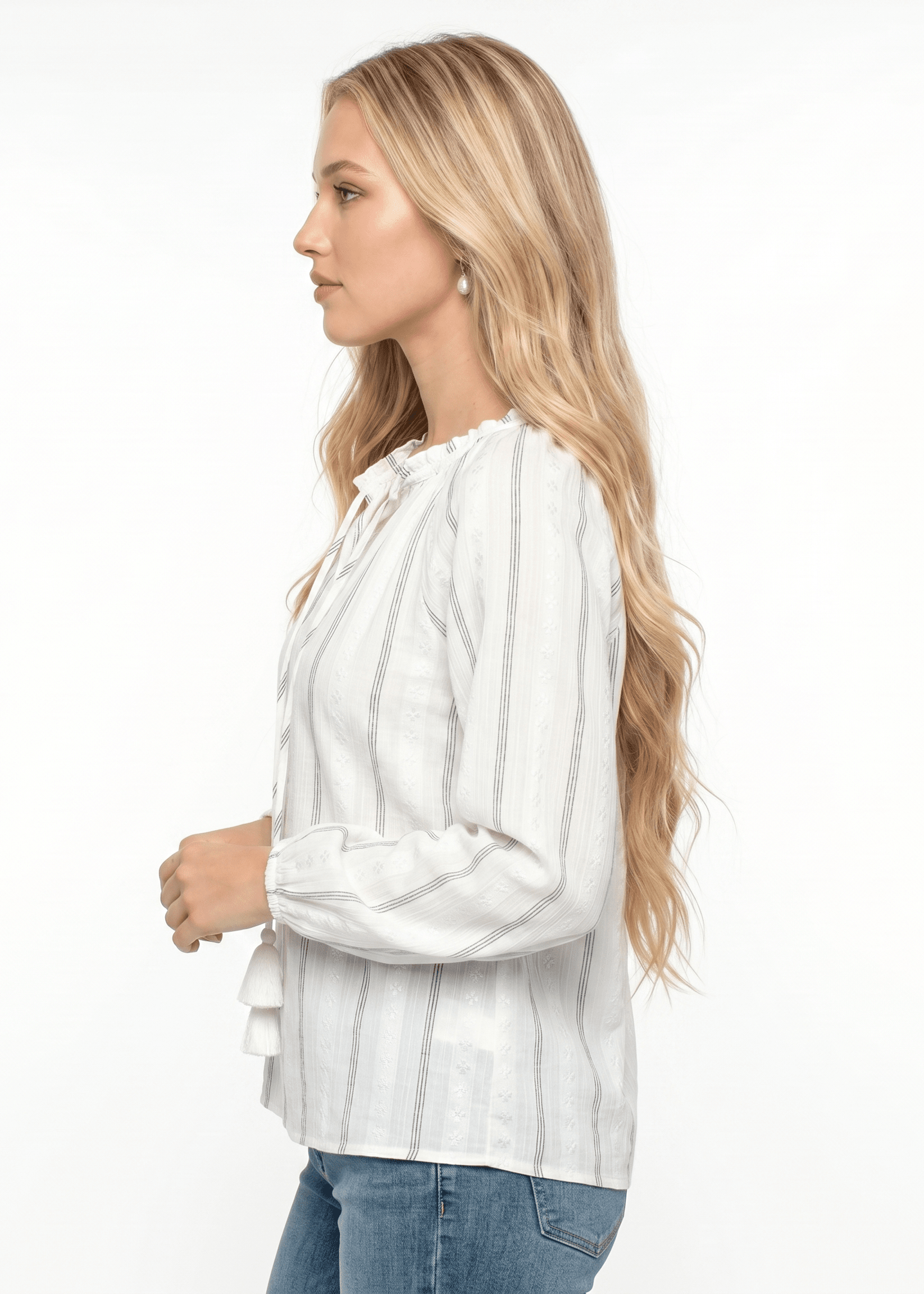 Crescent Moon Peasant Top