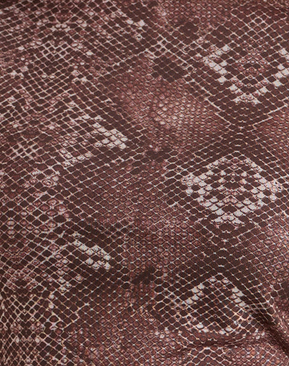 Dasa Mini Dress in Oversize Snake Skin