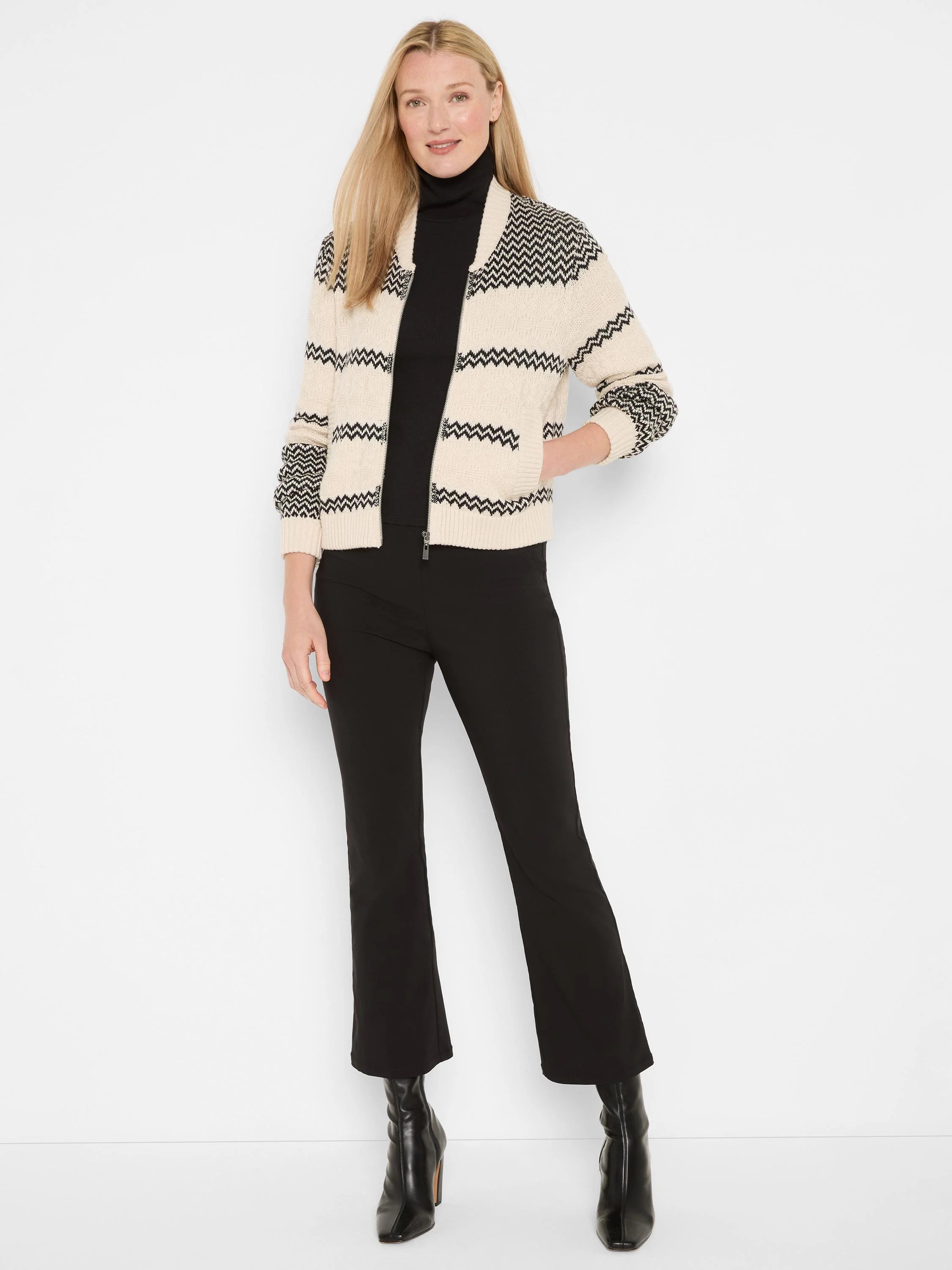 Zig Zag Bomber Jacket