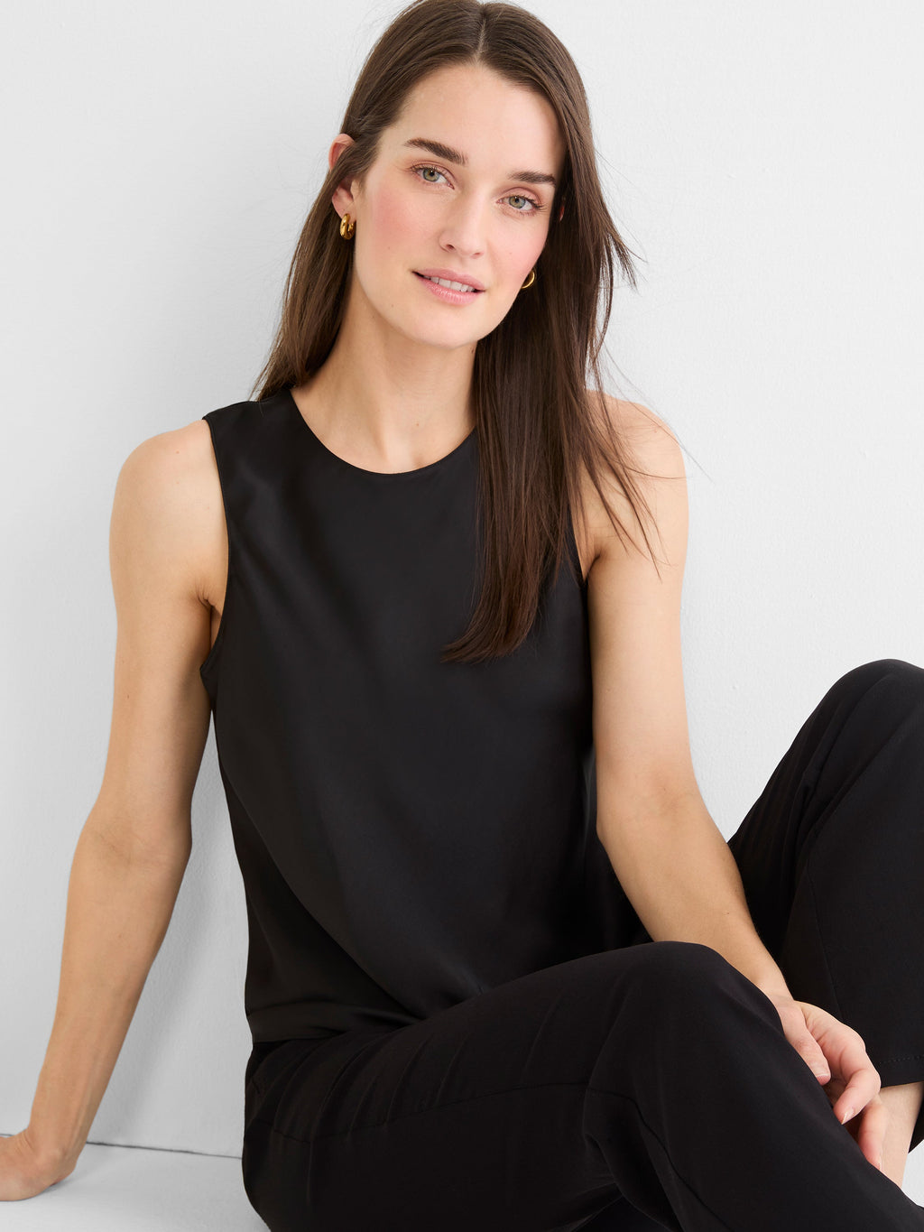 Day Gloss Woven Layering Tank