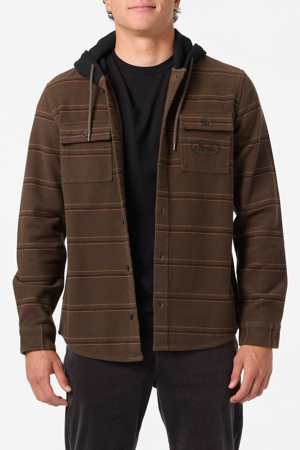 Archer Hooded Flannel Standard Fit Long Sleeve Shirt