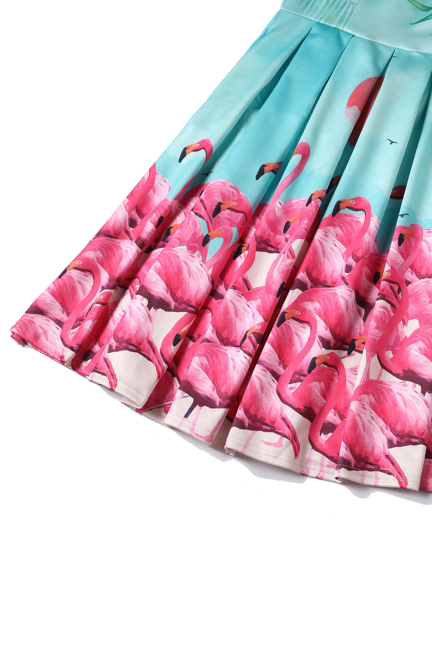 Annie Flamingo Sunset Swing Dress