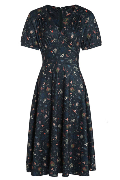 Julia 50s Style Mystical Forest Dress