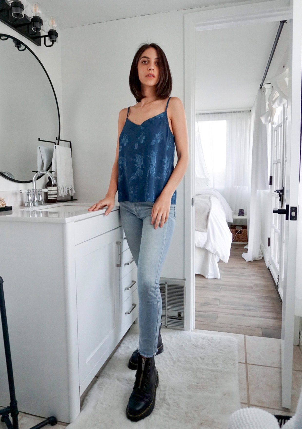Jane Floral Jacquard Cami