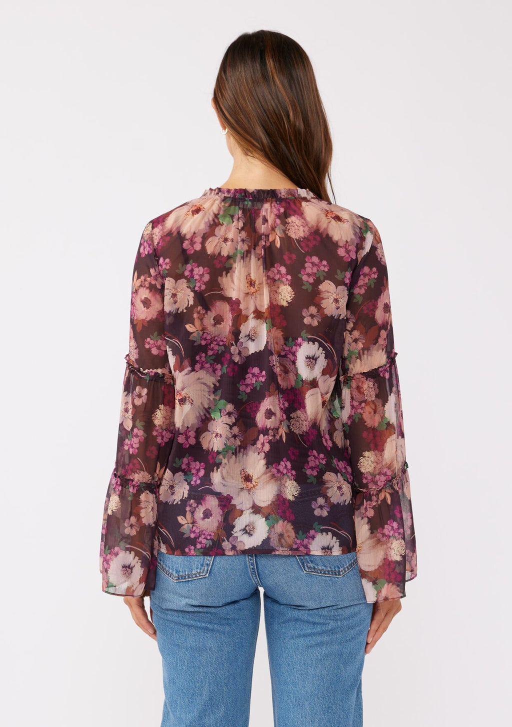 Lenni Floral Bell Sleeve Blouse