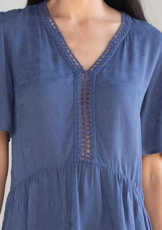 Ocean Eyes Lattice Trim Top