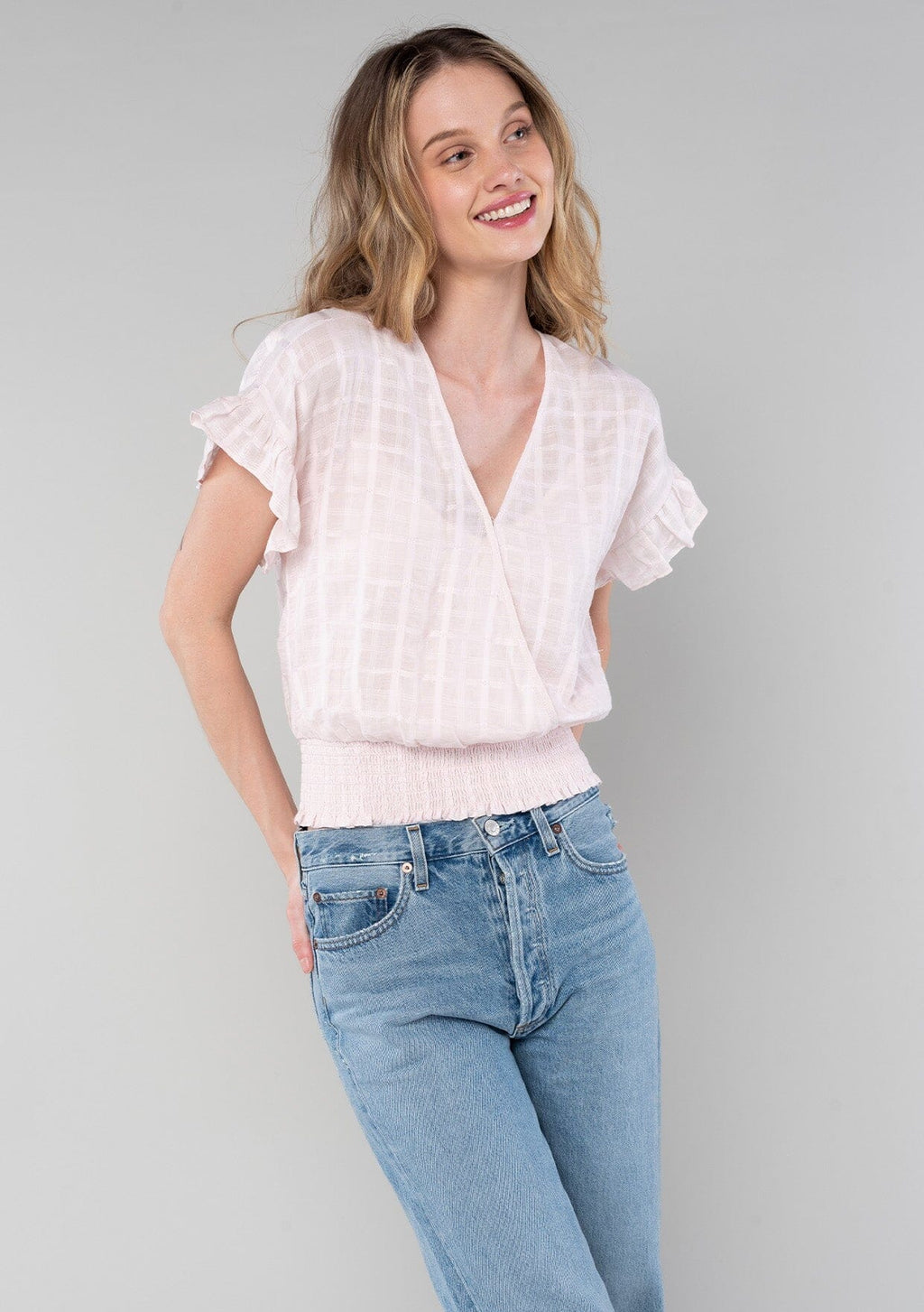 Mathilde Ruffle Sleeve Top