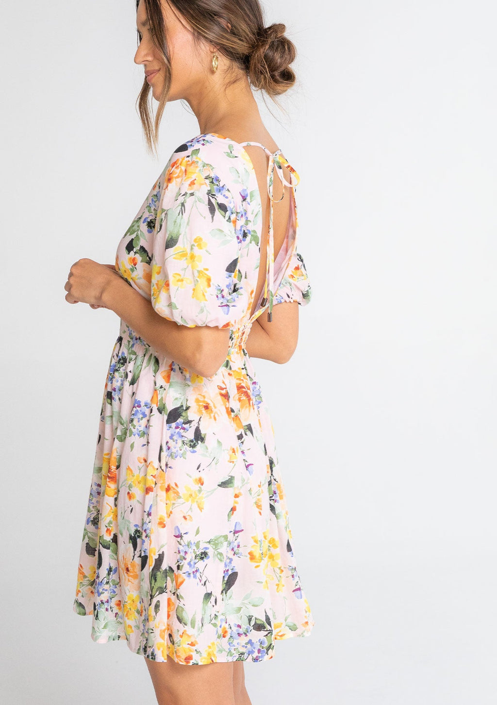 Emilia Puff Sleeve Mini Dress