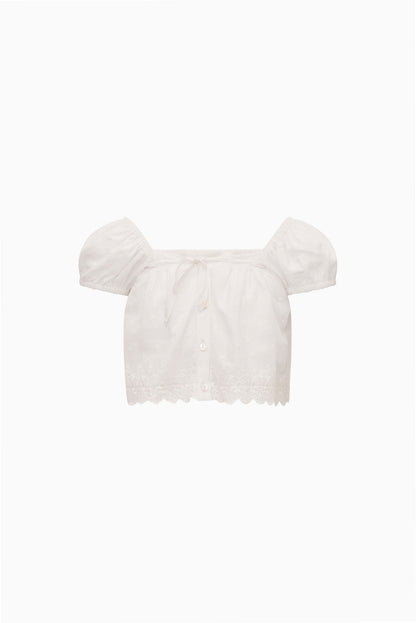 Little Girls Cotton Lace Leonna Top