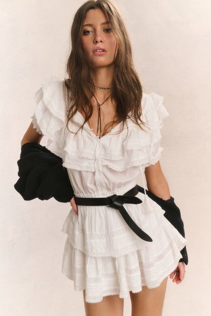 Liv Cotton Ruffled Heritage Dress