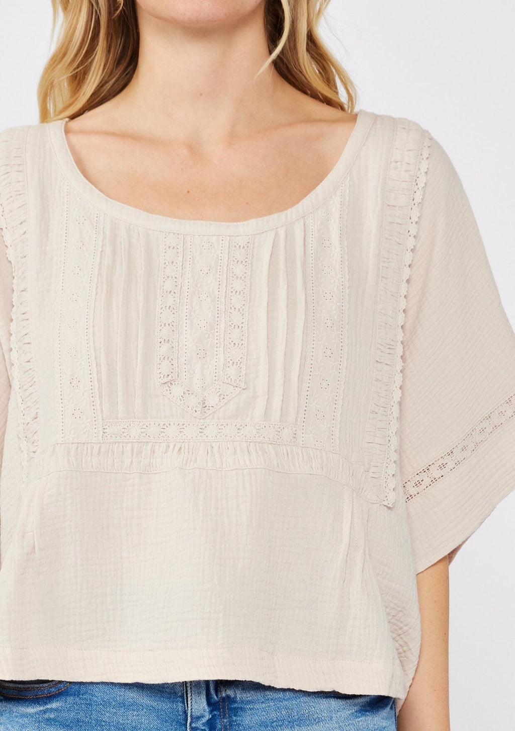 Livin' In it Cotton Blouse