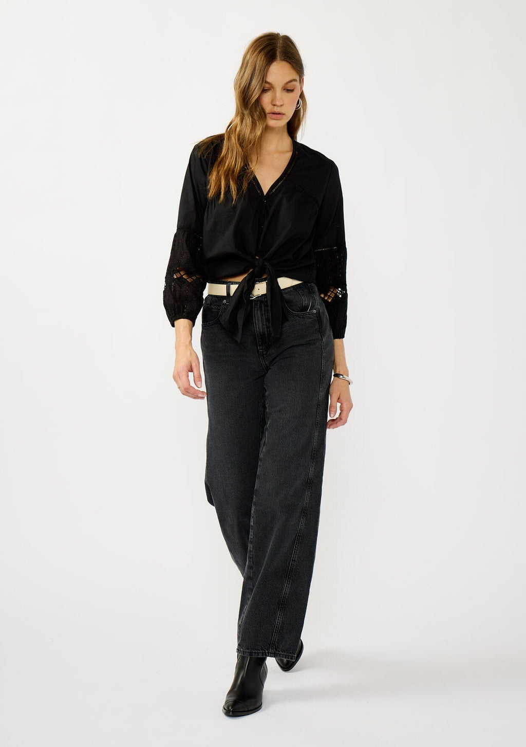 Rosalia Tie Front Top
