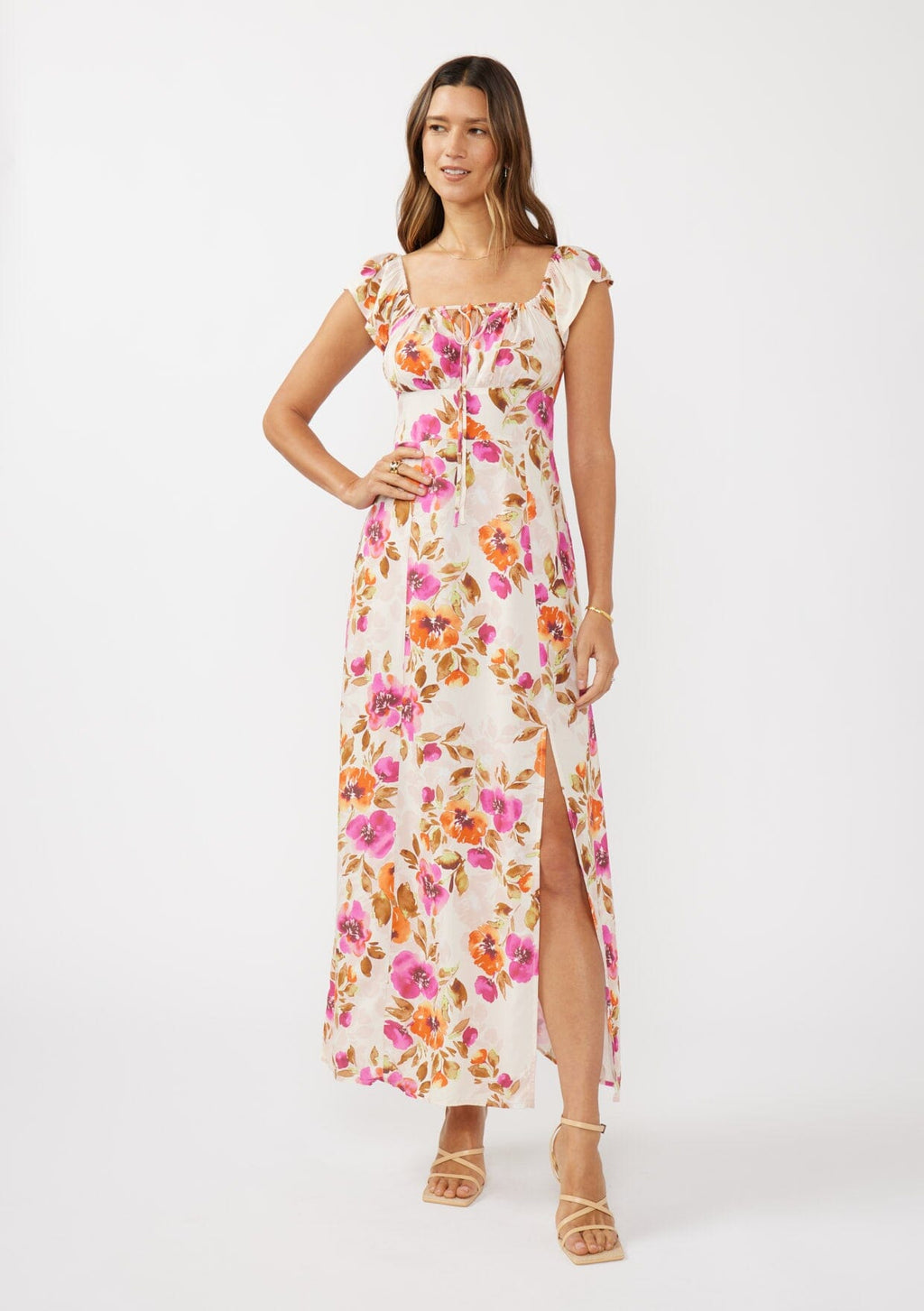 Blushing Meadow Maxi Dress