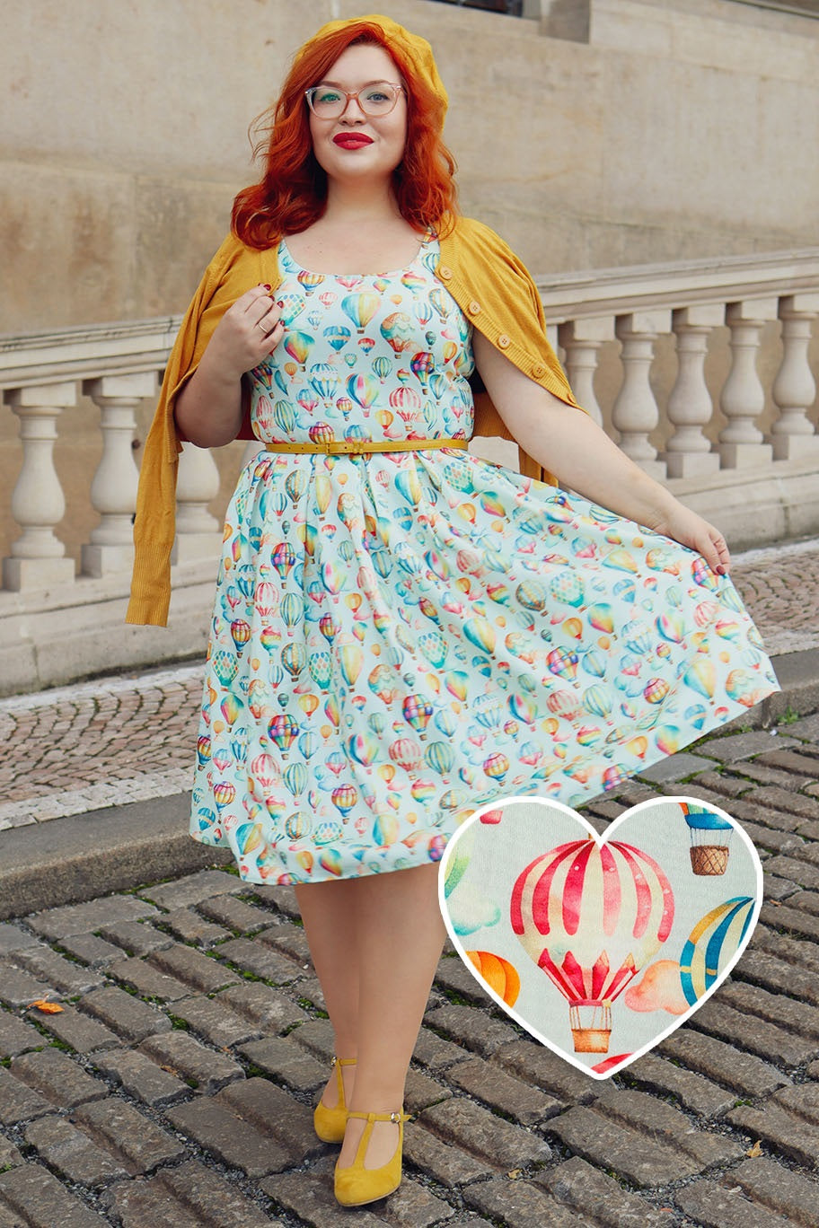 Amanda Hot Air Balloon Festival Swing Dress