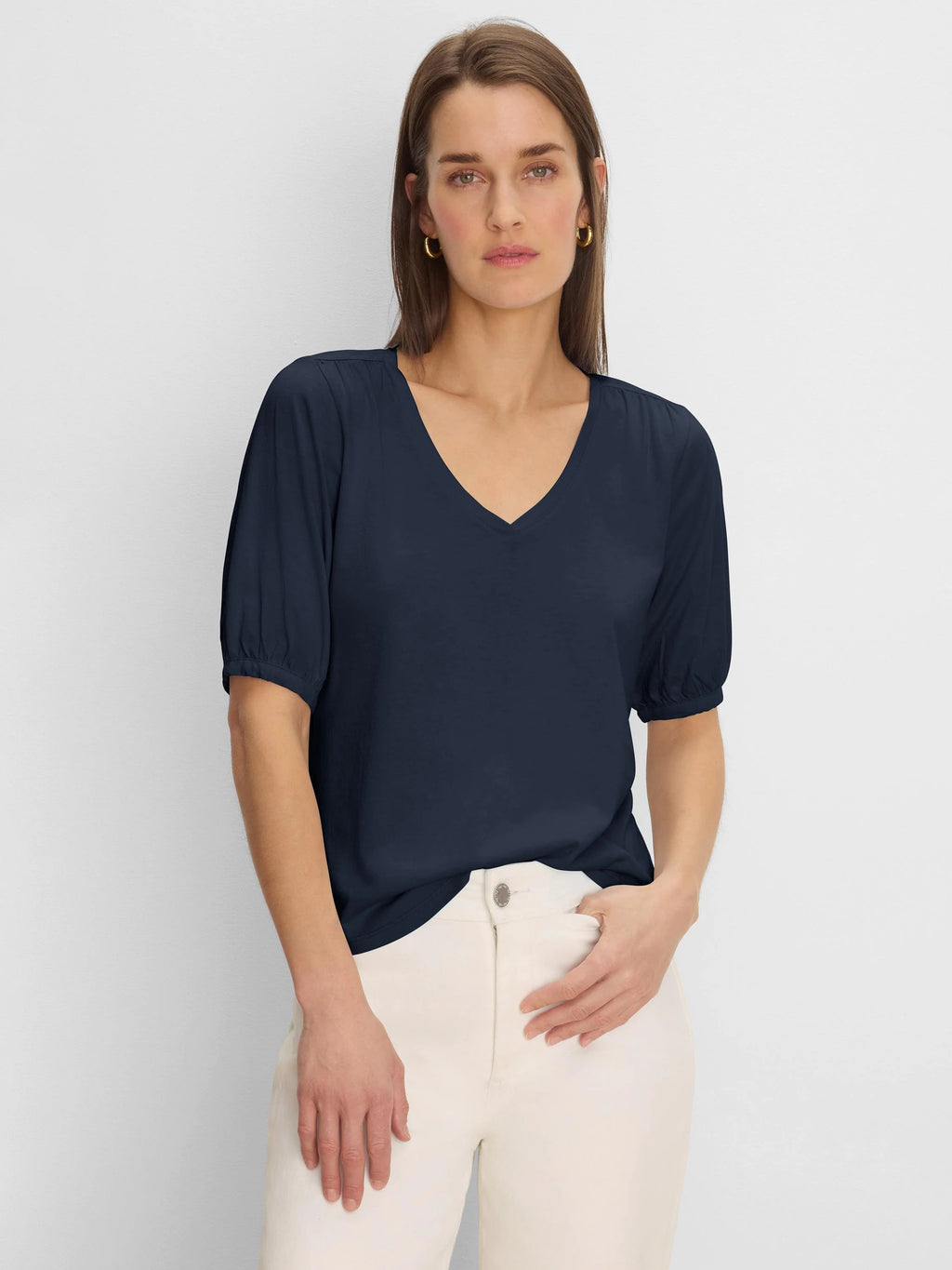NZT Elbow Sleeve V-Neck Tee