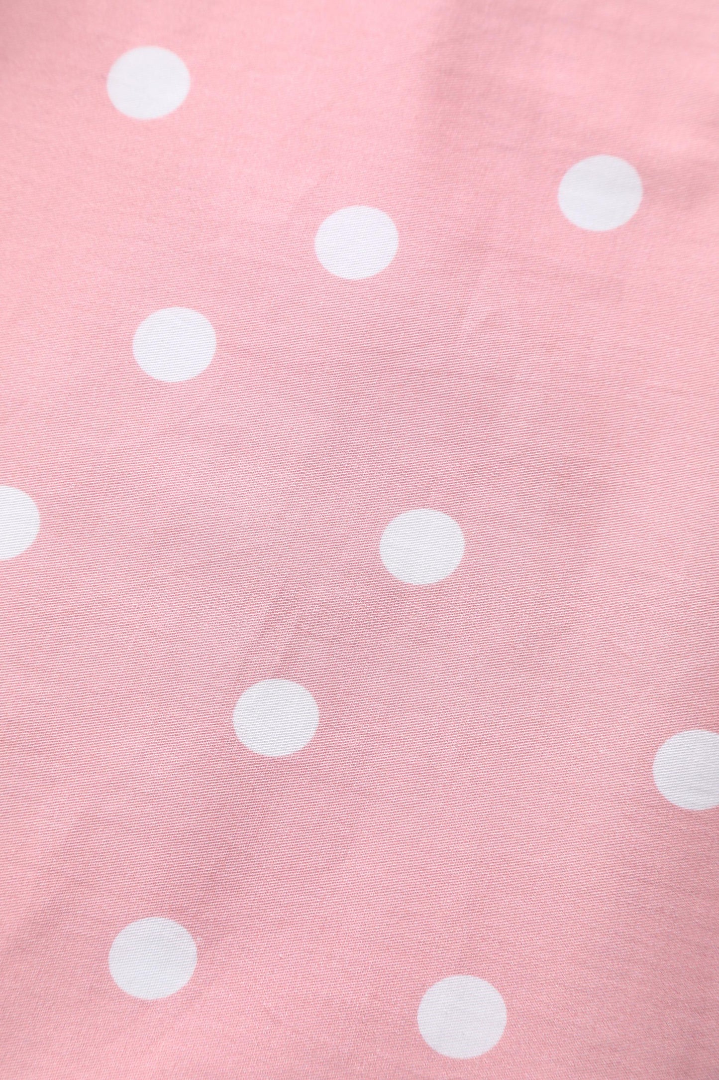 Annie Retro Polka Dot Dress in Pale Pink & White