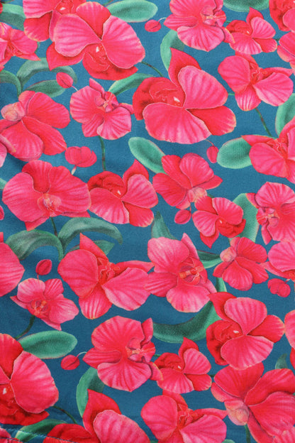 Julia Pink Orchid Midi Dress In Green