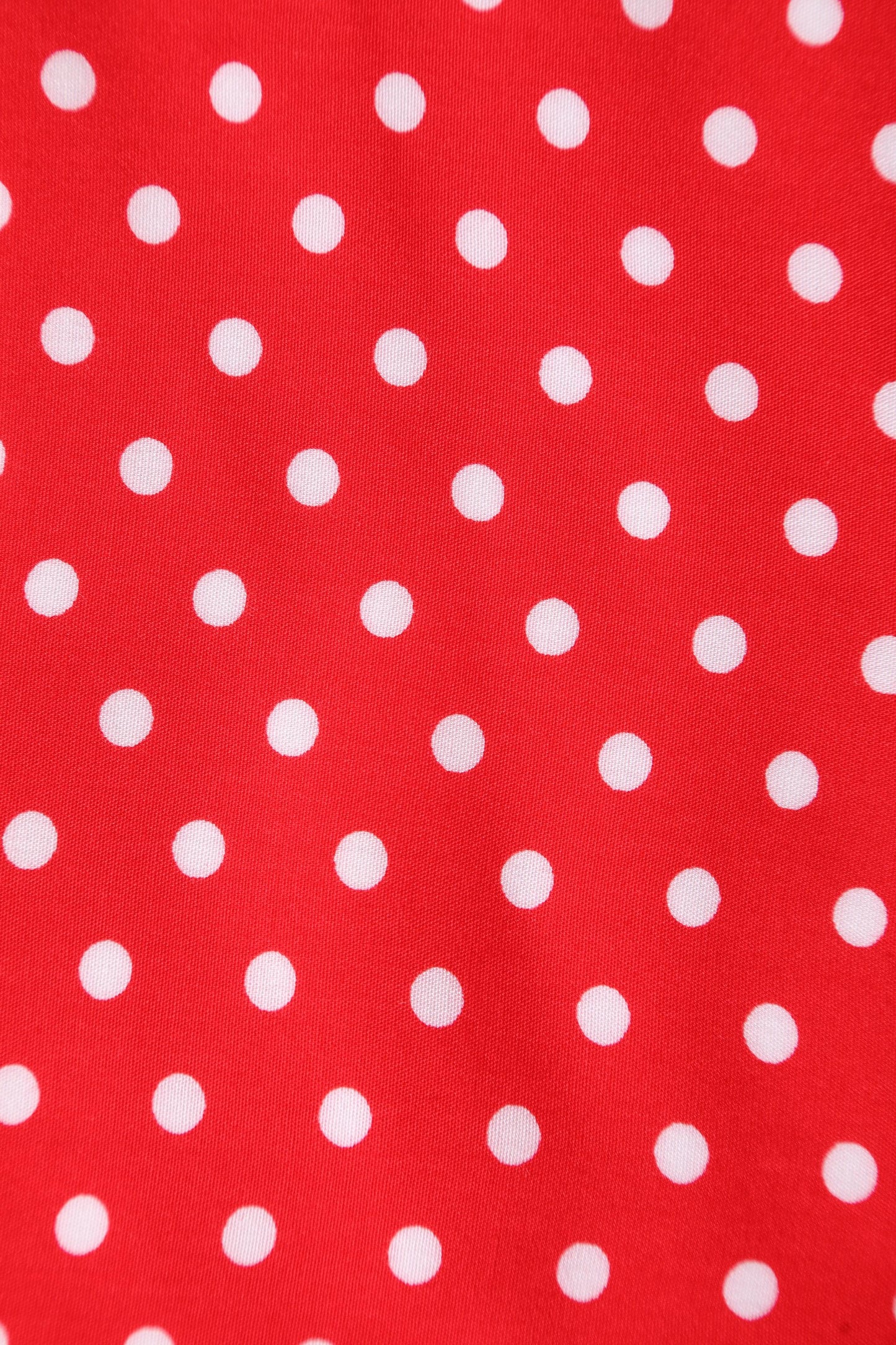 Poppy Red Polka Dot Shirt Dress